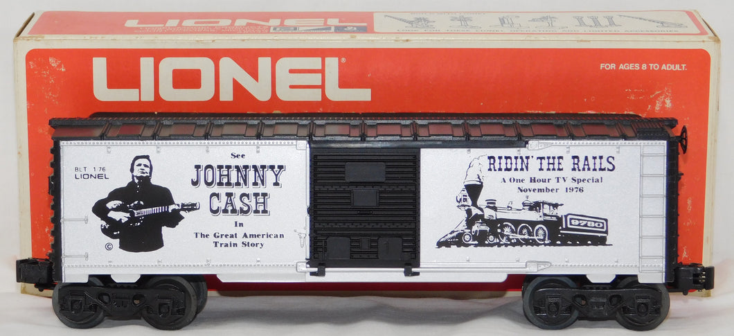 Lionel 9780 Johnny Cash boxcar Ridin' the Rails TV Special 1976 O / 027 BOXED