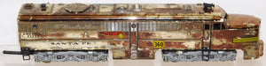 American Flyer 360 361 Santa Fe PA-1 PB Diesel Chromed 1950 Serviced & Runs