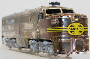 American Flyer 360 361 Santa Fe PA-1 PB Diesel Chromed 1950 Serviced & Runs