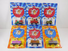 Load image into Gallery viewer, Ertl 1989 Looney Tunes Die Cast Metal train C-10 ALL SIX cars Bug Bunny Daffy
