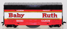 Load image into Gallery viewer, TYCO 902-1 Baby Ruth Candy Bar Box Car w/ Chug Chug Sound Boxed HO Scale 1970s
