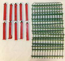 Load image into Gallery viewer, S&amp;G Novelties #20 Sectional Toy Fence 8 sections 10 posts toy Train accessory metal
