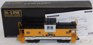 K-Line K613-1491 Rio Grande Extended Vision smoking caboose O scale 1/48 C-7++