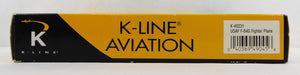 K-Line Aviation K-40231 1/48 USAF F-84G Fighter Plane Great load or on layout O