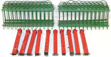 Load image into Gallery viewer, S&amp;G Novelties #20 Sectional Toy Fence 8 sections 10 posts toy Train accessory metal
