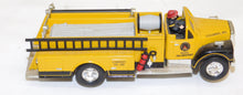 Load image into Gallery viewer, MTH RailKing 30-9112 Operating Firehouse Engine Company 208 Yellow Fire engine
