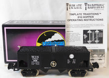 Load image into Gallery viewer, MTH 10-3007 Tinplate Traditions Black w/Nickel Trim 816 O Gauge Hopper Operating hatches
