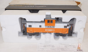 K-Line K613-8011 TIMKIN Extended Vision smoking lighted caboose O scale 1/48 C-8