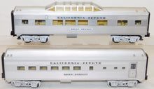 Load image into Gallery viewer, Lionel 6-25161 California Zephyr Passenger 2 car set Burlington lighted 13.75&quot; O
