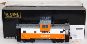 K-Line K613-8011 TIMKIN Extended Vision smoking lighted caboose O scale 1/48 C-8