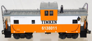 K-Line K613-8011 TIMKIN Extended Vision smoking lighted caboose O scale 1/48 C-8