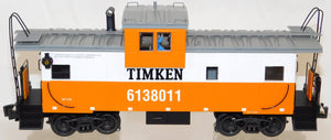 K-Line K613-8011 TIMKIN Extended Vision smoking lighted caboose O scale 1/48 C-8