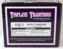 Load image into Gallery viewer, MTH 10-3004 Tinplate Traditions 817 Caboose Red/Brown 800 Series O Gauge C-8
