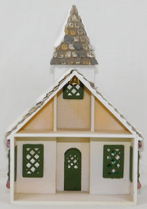 Department 56 #5358-8 Hide-A-Way Hollow Woodland Chapel Wood Open Back D56 Xmas