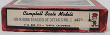 Load image into Gallery viewer, Campbell #425 HO KIOWA TRACKSIDE DETAILS No. 1 Complete Wood Kit NOS UNOPENED
