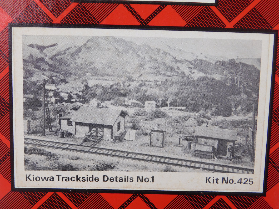 Campbell #425 HO KIOWA TRACKSIDE DETAILS No. 1 Complete Wood Kit NOS UNOPENED