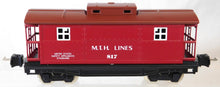 Load image into Gallery viewer, MTH 10-3004 Tinplate Traditions 817 Caboose Red/Brown 800 Series O Gauge C-8
