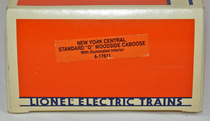 Lionel 6-17611 NYC New York Central CCC&StL #6003 Woodside Caboose Lighted Std O