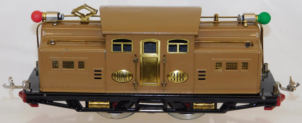 Lionel 318 Standard Gauge engine 0-4-0 State Brown 1924-32 Runs Reverses Lights