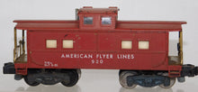 Load image into Gallery viewer, American Flyer Lines Caboose #930 Lighted Knuckle coupler Tuscan Complete S gauge
