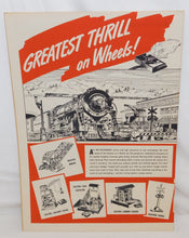 Load image into Gallery viewer, Lionel #50 WARTIME PAPER TRAIN 1943 Boxed Sealed envelope Unpunched Maybe the Nicest
