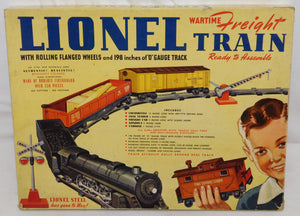 Lionel #50 WARTIME PAPER TRAIN 1943 Boxed Sealed envelope Unpunched Maybe the Nicest