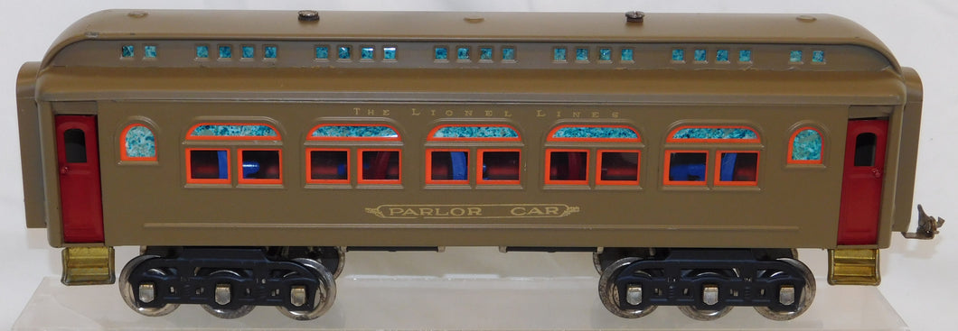 Lionel 418 Standard Gauge Passenger car Parlor Mojave 6 wheel LOU HERTZ COLLECTION