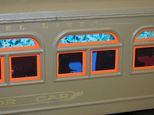 Lionel 418 Standard Gauge Passenger car Parlor Mojave 6 wheel LOU HERTZ COLLECTION