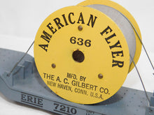Load image into Gallery viewer, American Flyer 636 Dprsd Center die cast flat w/ Cable Reel Link Erie 7210 CLEAN
