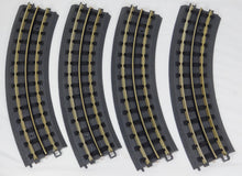 Load image into Gallery viewer, MTH 40-1002 RealTrax Curved Track 031 Lot of FOUR sections Half circle O gray C8
