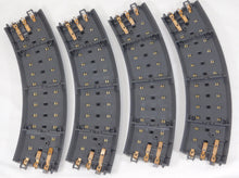 Load image into Gallery viewer, MTH 40-1002 RealTrax Curved Track 031 Lot of FOUR sections Half circle O gray C8
