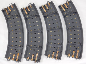 MTH 40-1002 RealTrax Curved Track 031 Lot of FOUR sections Half circle O gray C8