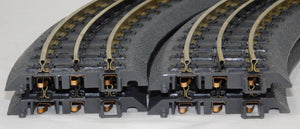 MTH 40-1002 RealTrax Curved Track 031 Lot of FOUR sections Half circle O gray C8