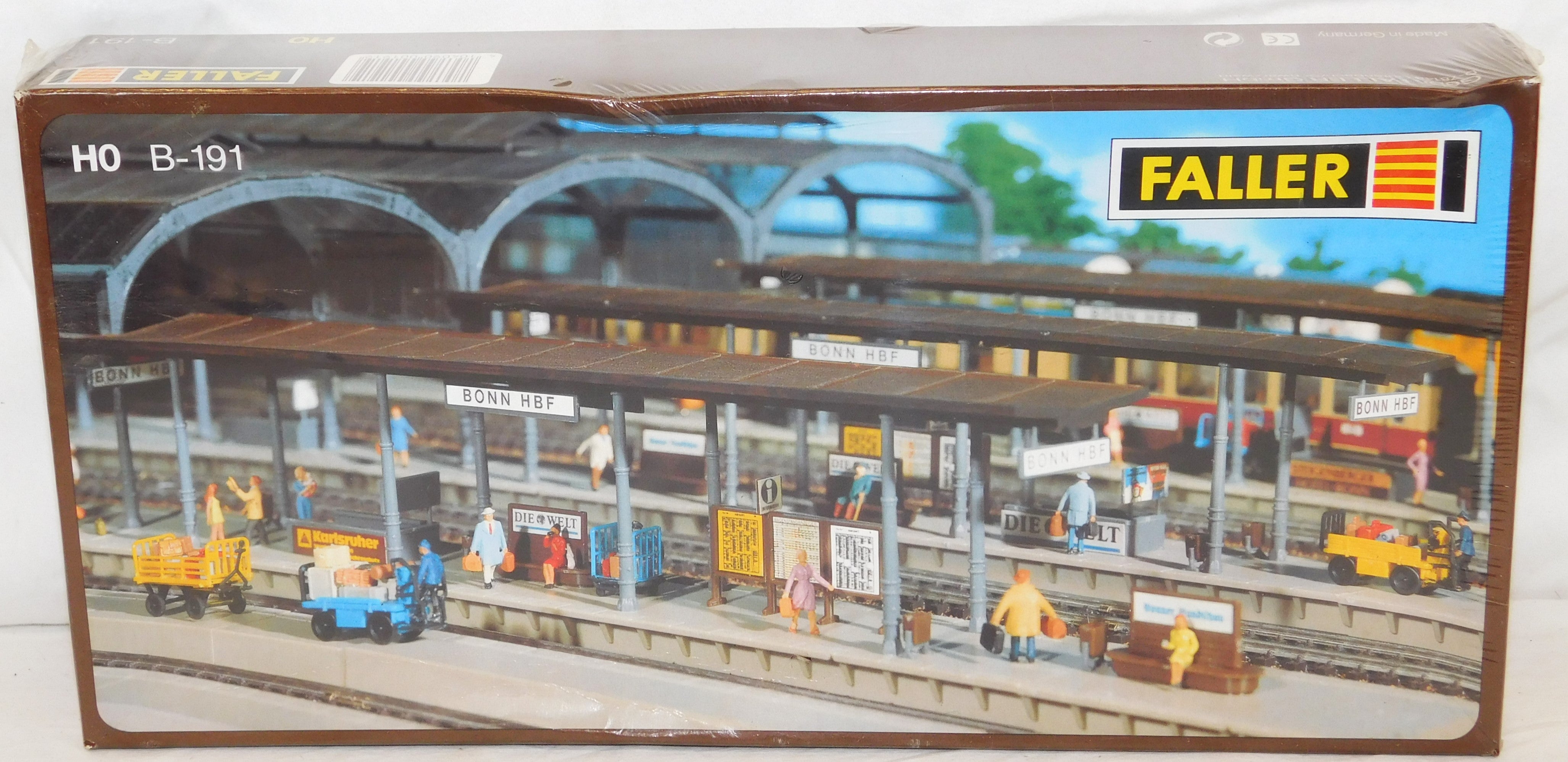 Faller B-191 Train Station Platform HO Scale 1/87 SEALED C-10 11-7