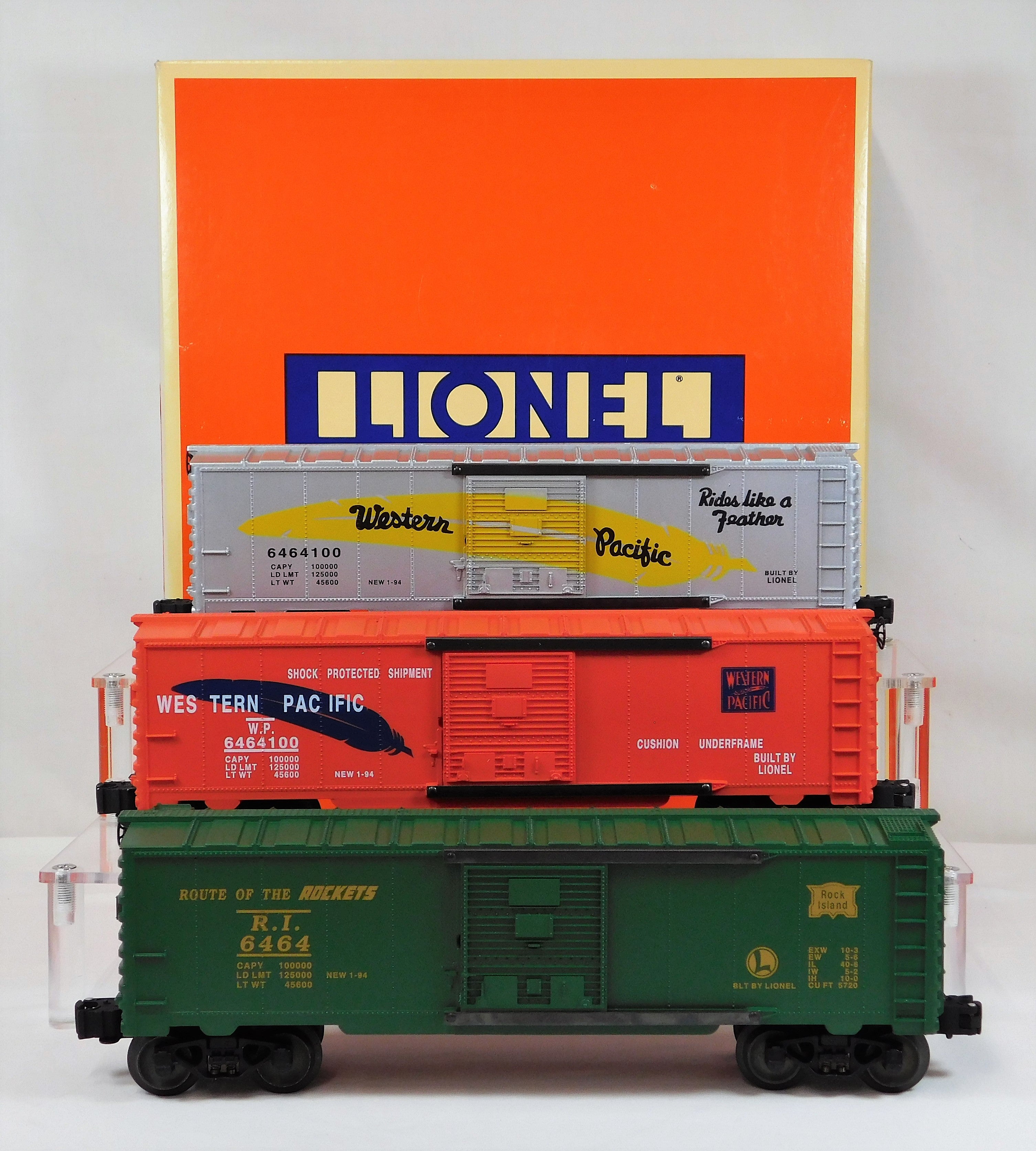 Lionel 6-19257 6464 Boxcar Set Series 2 II 3car set Rock Island