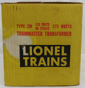Lionel ZW CLEAN Boxed Postwar ZW transformer 275 watts Run4 trains whistle Serviced Yellow Box 1958-59