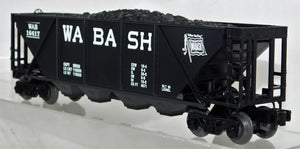 Lionel Trains 6-16417 Wabash Four bay Quad hopper w/ coal load C-8+ Boxed NICE!