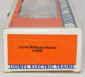 Lionel Lines 9849 Woodside Billboard Reefer Lenny Lion 1983 refrigrator CLEANEST