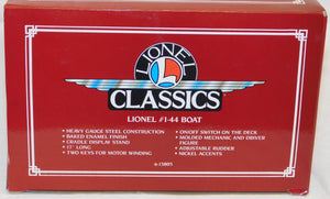 Lionel Classics 6-13805 Speed Boat Wind Up Remake of #44 Prewar 17" C-10 New