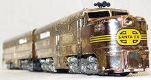 Load image into Gallery viewer, American Flyer 360 361 Santa Fe PA-1 PB Diesel Chromed 1950 Serviced &amp; Runs
