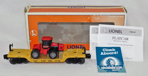 Lionel 6-16957 6461 Depressed Center FlatCar w ERTL Case 4WD Loader Construction