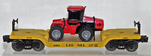 Lionel 6-16957 6461 Depressed Center FlatCar w ERTL Case 4WD Loader Construction