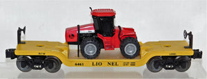 Lionel 6-16957 6461 Depressed Center FlatCar w ERTL Case 4WD Loader Construction