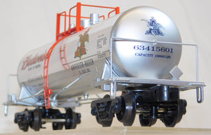 K-Line K6341-5601 BUDWEISER Beer Aluminum Tank Car Anheuser-Busch w/shipper C-8 O