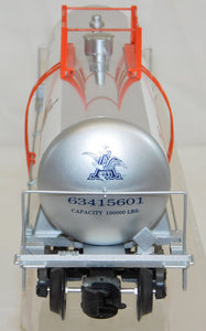 K-Line K6341-5601 BUDWEISER Beer Aluminum Tank Car Anheuser-Busch w/shipper C-8 O