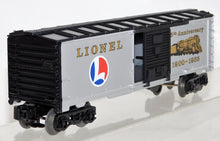 Load image into Gallery viewer, Lionel Trains 6-9484 85th Anniversary boxcar 1900-1985 Silver Crisp Boxed Logo
