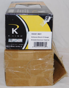 K-Line K6341-5601 BUDWEISER Beer Aluminum Tank Car Anheuser-Busch w/shipper C-8 O