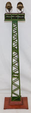 Load image into Gallery viewer, Lionel 92 Prewar Standard gauge Floodlight Tower 20" Working Terra Cotta / Brass
