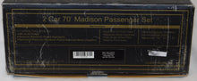 Load image into Gallery viewer, MTH 20-4129 Millennium GOLD O Gauge 2 car 70' Madison Passenger Add On Set NYC
