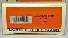 Load image into Gallery viewer, Lionel 6-19927 Visitors Center BOXCAR uncatalogued 1993 2nd in series Limited
